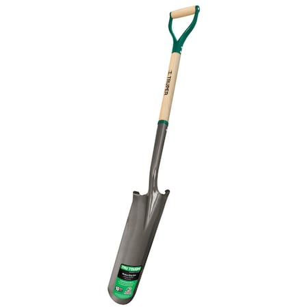 Truper Tru-Tough 48 in. Steel Round Drain Spade Wood Handle PEP-16E